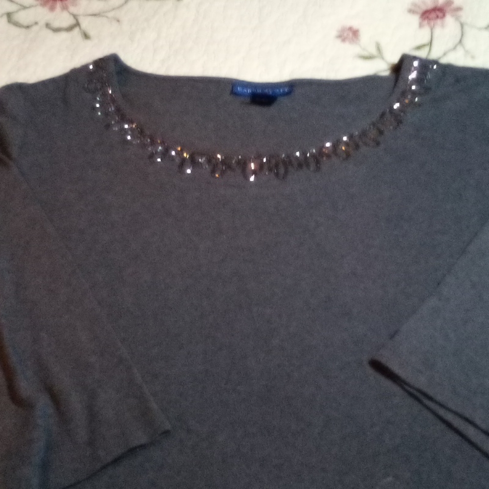 Karen Scott Women's 1/4 Sleeve Top 2X